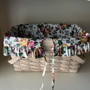 Longaberger Medium Market stationary handle liner